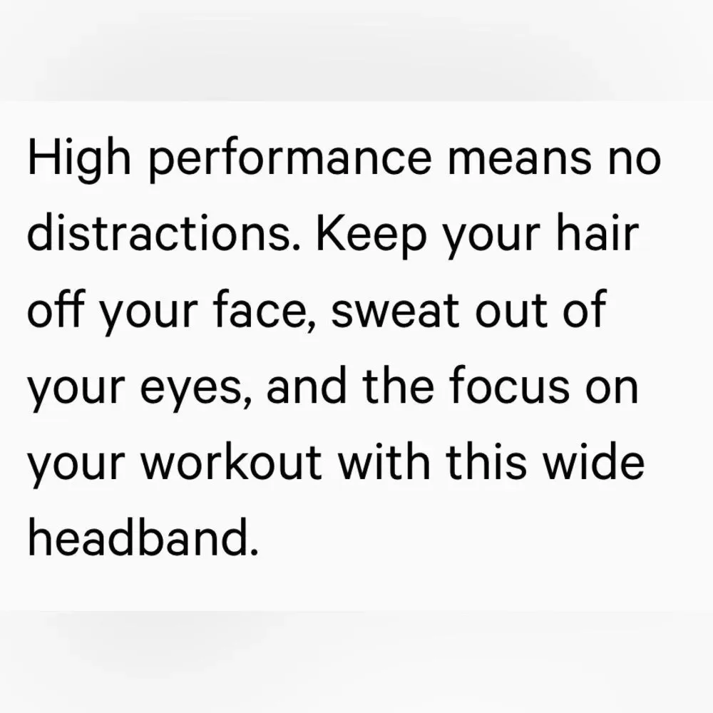 License to Train Wide Headband Blue Twill
